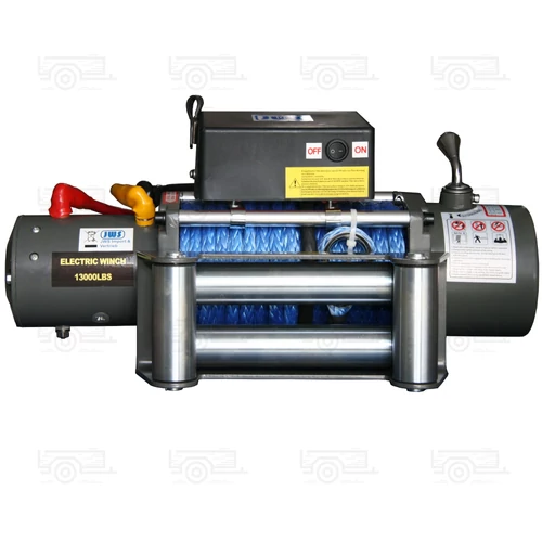Elektromos csörlő 5900Kg 12 Volt szintetikus kötéllel