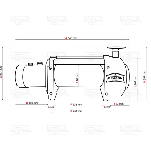 Kép 8/8 - Dragon DWHI 15000 HD elektromos csörlő