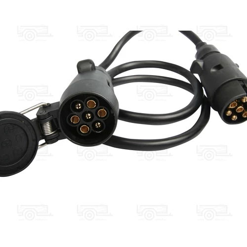 Kép 2/2 - Adapter kábel 7 pólusú dugó, 7 pólusú dugalj