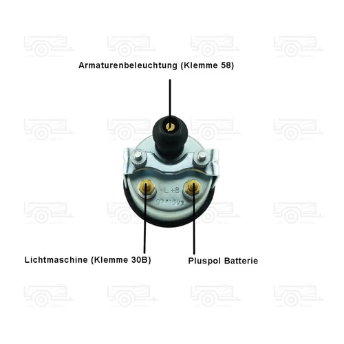 Kép 3/3 - Amper mérő  12 - 24 V  Ø 52 mm