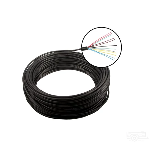 1 tekercs (25 méter) kábel, 13 eres, 12x1+1x1,5 mm2