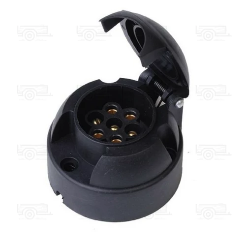 7 pólusú csatlakozó aljzat - műanyag