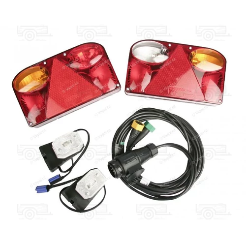 Utánfutó elektromos vezeték 13pin / 5 m FT-88 lámpákkal, SET