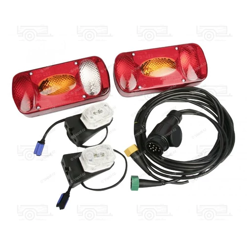 Utánfutó elektromos vezeték 13pin / 7 m MD-36 lámpákkal, SET