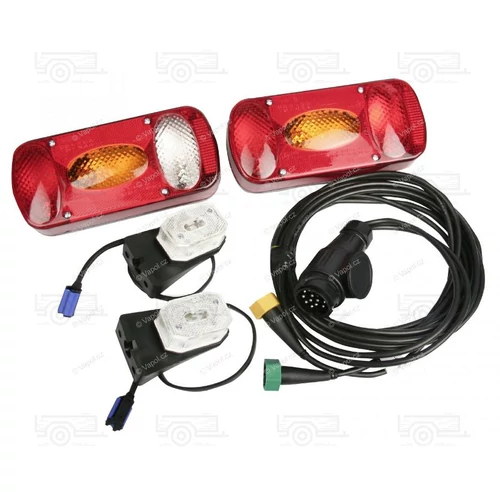 Utánfutó elektromos vezeték 13pin / 4 m MD-36 lámpákkal, SET