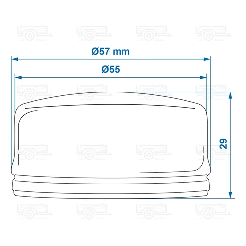 Kép 3/3 - AL-KO Porvédő kupak 55 mm, utángyártott