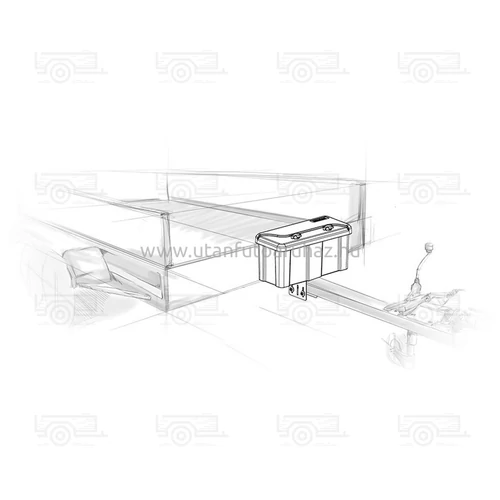 Kép 3/4 - Szerszámosláda 550mm x 250mm x 295 mm