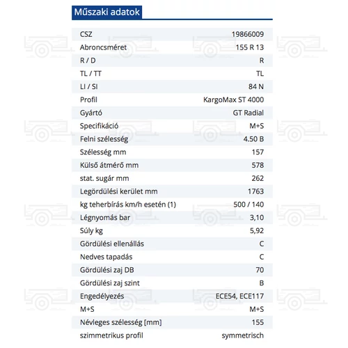 Kép 2/2 - Gumiabroncs 155 R 13