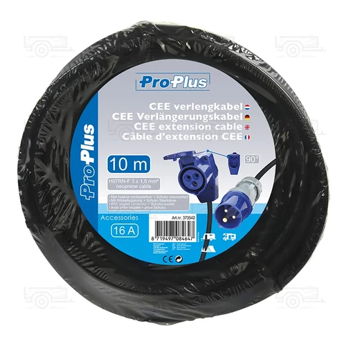 Kép 5/5 - CEE, H07RN-F hosszabbítókábel, 10 m, szögletes csatlakozóval + Schuko aljzat, 3x1,5 mm²