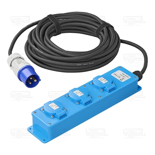 Kép 2/7 - CEE, H07RN-F, 3-utas Schuko aljzat, 10 m, 3x1,5 mm²