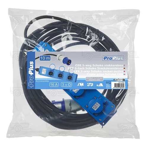 Kép 7/7 - CEE, H07RN-F, 3-utas Schuko aljzat, 10 m, 3x1,5 mm²
