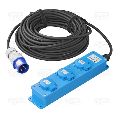 Kép 2/7 - CEE, H07RN-F, 3-utas, Schuko aljzat, 20 m, 3x1,5 mm²