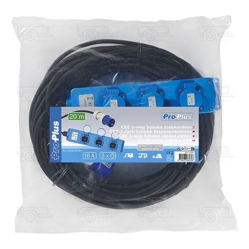 Kép 7/7 - CEE, H07RN-F, 3-utas, Schuko aljzat, 20 m, 3x1,5 mm²