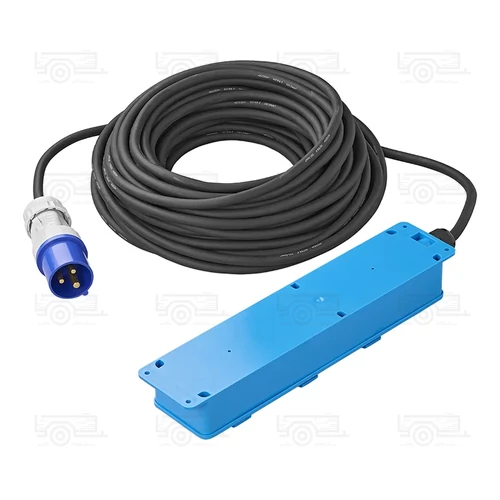 Kép 2/6 - CEE, H07RN-F, 3-utas aljzat, 20 m, 3x1,5 mm² (2x Schuko + 1x 2 USB)