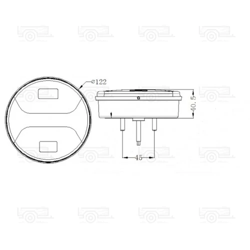 Kép 4/4 - hátsó lámpa KMR 2 LED L1837