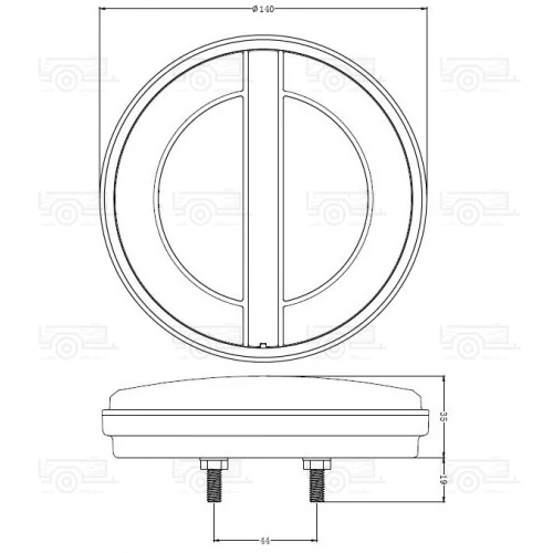 Kép 2/2 - LED hátsó lámpa  12 / 24V L188384