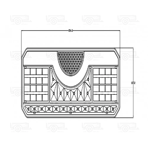 Kép 2/2 - Hátsó lámpa LED 12 / 24V  L188788