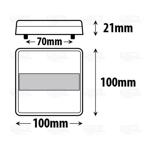 Kép 2/2 - Hátsó lámpa 12V LED L1810