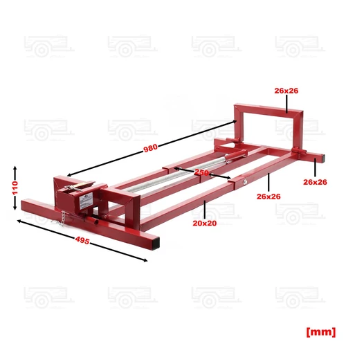 Kép 4/8 - Fűnyíró traktor billentő, szereléshez  250 KG