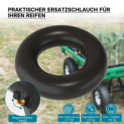Fűnyíró traktor tömlő, 15x6.00-6, ferde szeleppel