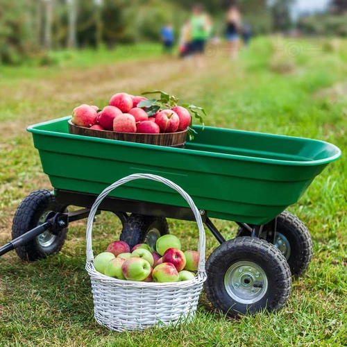 Kép 5/7 - Kerti kocsi billentő funkcióval 125l-350kg kézikocsi (szállítási sérült)