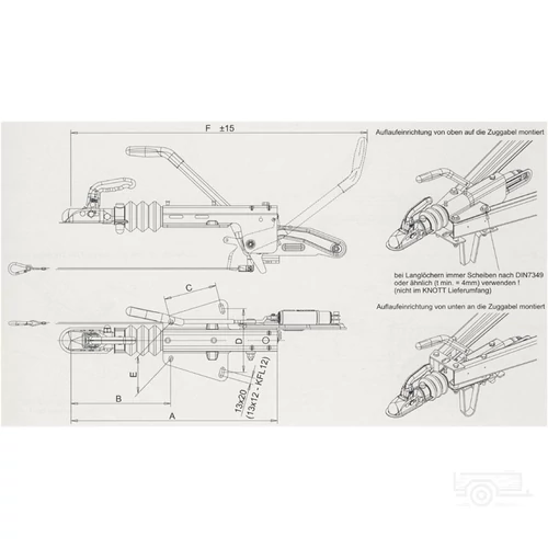 Kép 2/2 - KNOTT Vonófej KF 27 K27AN3 2700KG