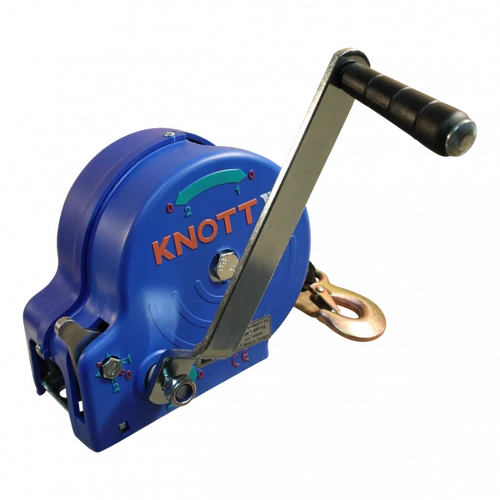 Knott 450, kézi csörlő, max. 450 kg, 7 méter hevederrel