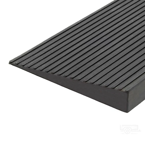 Kép 3/5 - Ajtóküszöb rámpa 6x900x60 mm fekete, gumi, egyenes