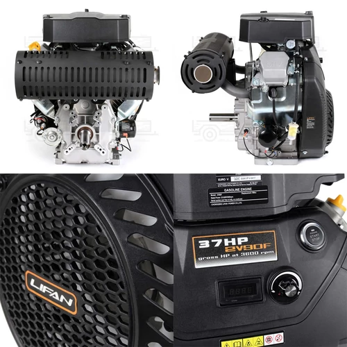 Kép 7/8 - LIFAN 2V90F fűnyíró traktor motor, önindítóval 24kW, két hengeres kivitel