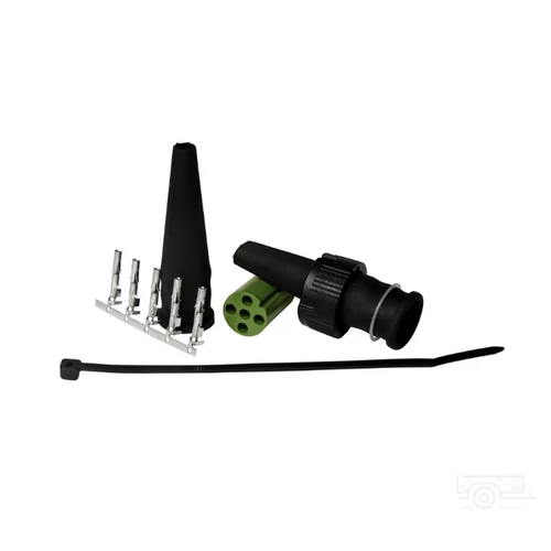 Aspöck bajonet csatlakozó, szerelhető, 5 pólusú bal oldalra