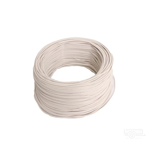 Vezeték, 1 eres, fehér, 1 mm²