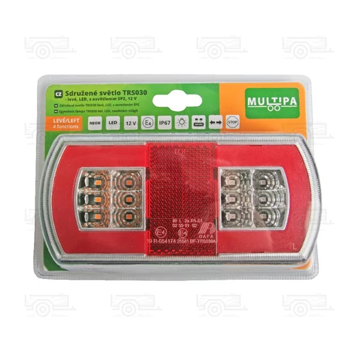 Kép 3/4 - Multipa TRS030 utánfutó LED lámpa, bal oldalra - vezetékes bekötéssel