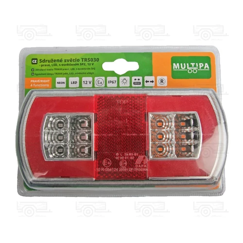 Kép 3/4 - Multipa TRS030 utánfutó LED lámpa, jobb oldalra - vezetékes bekötéssel