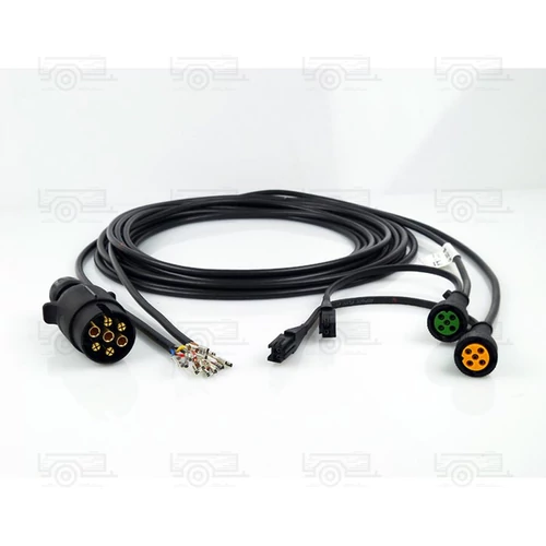 Utánfutó kábel szett 8 méter Aspöck 2x bajonett csatlakozóhoz, 7 pólusú