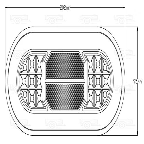 Kép 2/2 - LED hátsó lámpa L1891 - jobb - bal