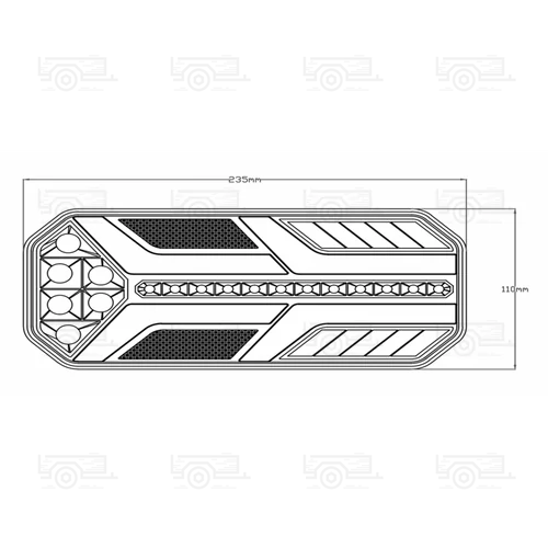 Kép 3/3 - LED hátsó lámpa L188586