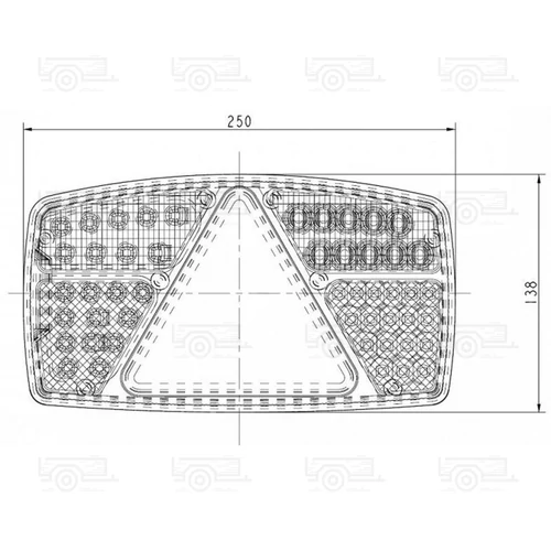 Kép 2/2 - LED hátsó lámpa L181315