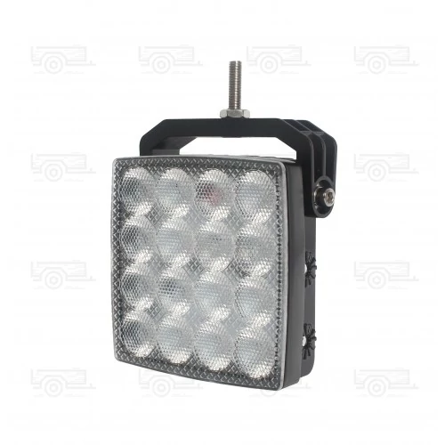 TruckLED munkalámpa, terítő fénnyel szögletes, 48 watt, 12/24 V
