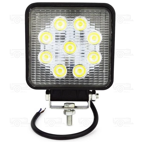 Munkalámpa LED 2200lm, 9xLED, 105x105x34, ALU