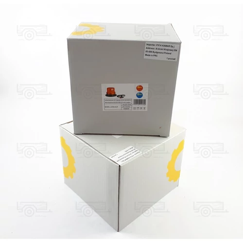 Kép 3/3 - Villogó lámpa narancssárga 40 LED 12 / 24 V, E9, ECE R10