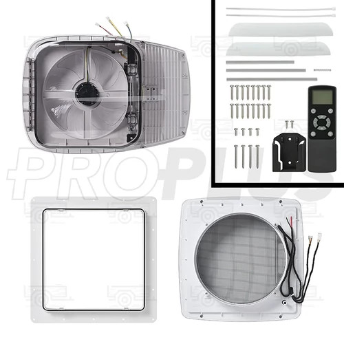 Kép 6/7 - ProPlus Tetőablak 400 × 400mm, szellőztető ventillátorral