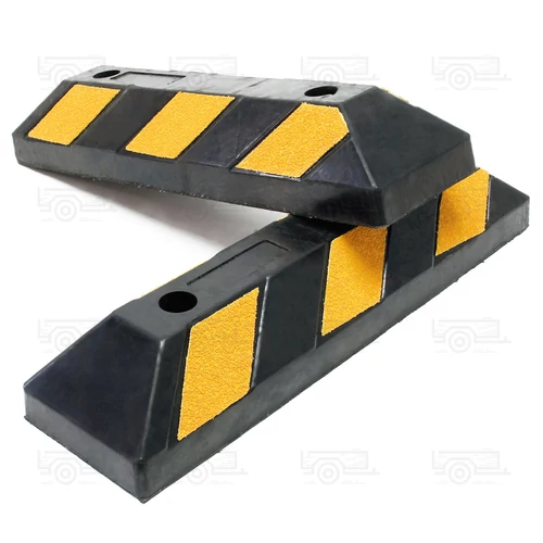 2 db kerékütköző reflektorokkal, 550 x 150 x 100 mm