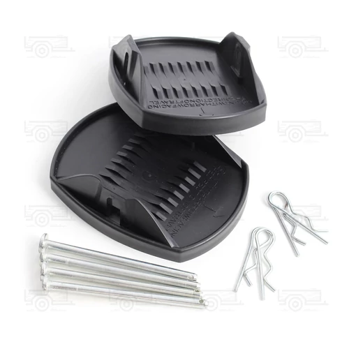 Kép 8/9 - 4 db alátétlemez - 180 x 145 mm - fém tüskével