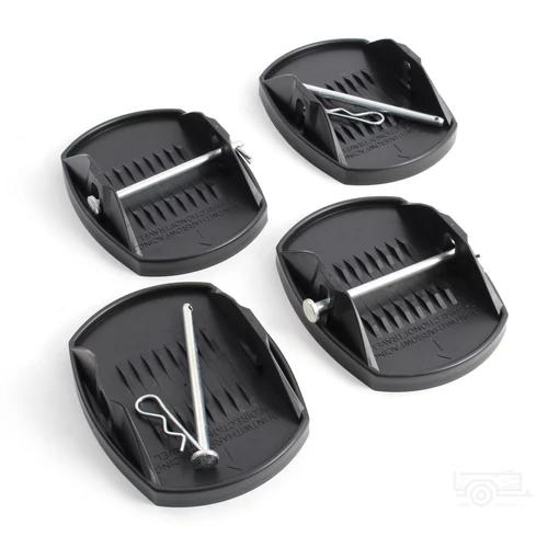 4 db alátétlemez - 180 x 145 mm - fém tüskével