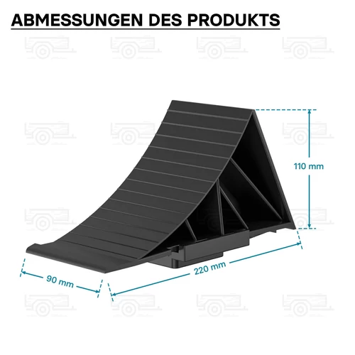Kép 4/8 - 2 db kerékék 1,6 tonnáig - 220x90x110 mm méretű, különböző kerékméretekhez