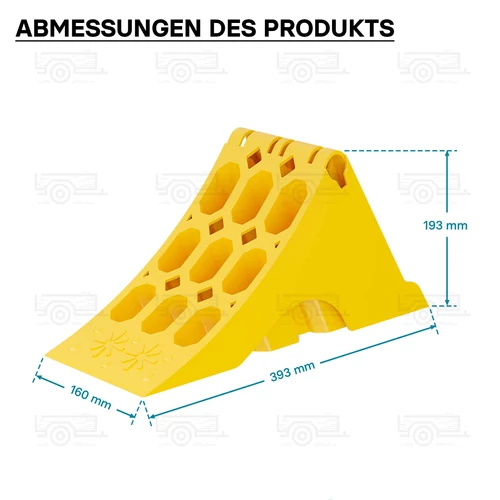 Kép 2/8 - 2 db-os kerékék szett - 5 tonnás teherbírás - 393 x 160 x 193 mm