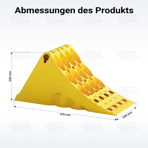 Kép 3/8 - 2 db kerékék 6,5 tonnáig, csúszásmentes - 478 x 200 x 230 mm 