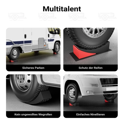 Kép 5/7 - Szintező rámpa, 13 tonnás teherbírással - 10 cm-ig állítható kiegyenlítő ékek