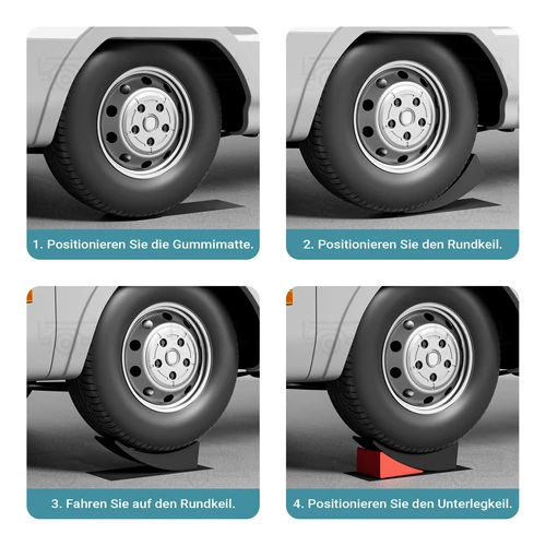 Kép 4/7 - Szintező rámpa, 13 tonnás teherbírással - 10 cm-ig állítható kiegyenlítő ékek