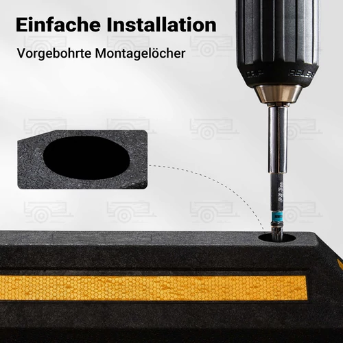 Kép 2/8 - 2db kerékütköző gumiból - 56 x 15 x 10 cm